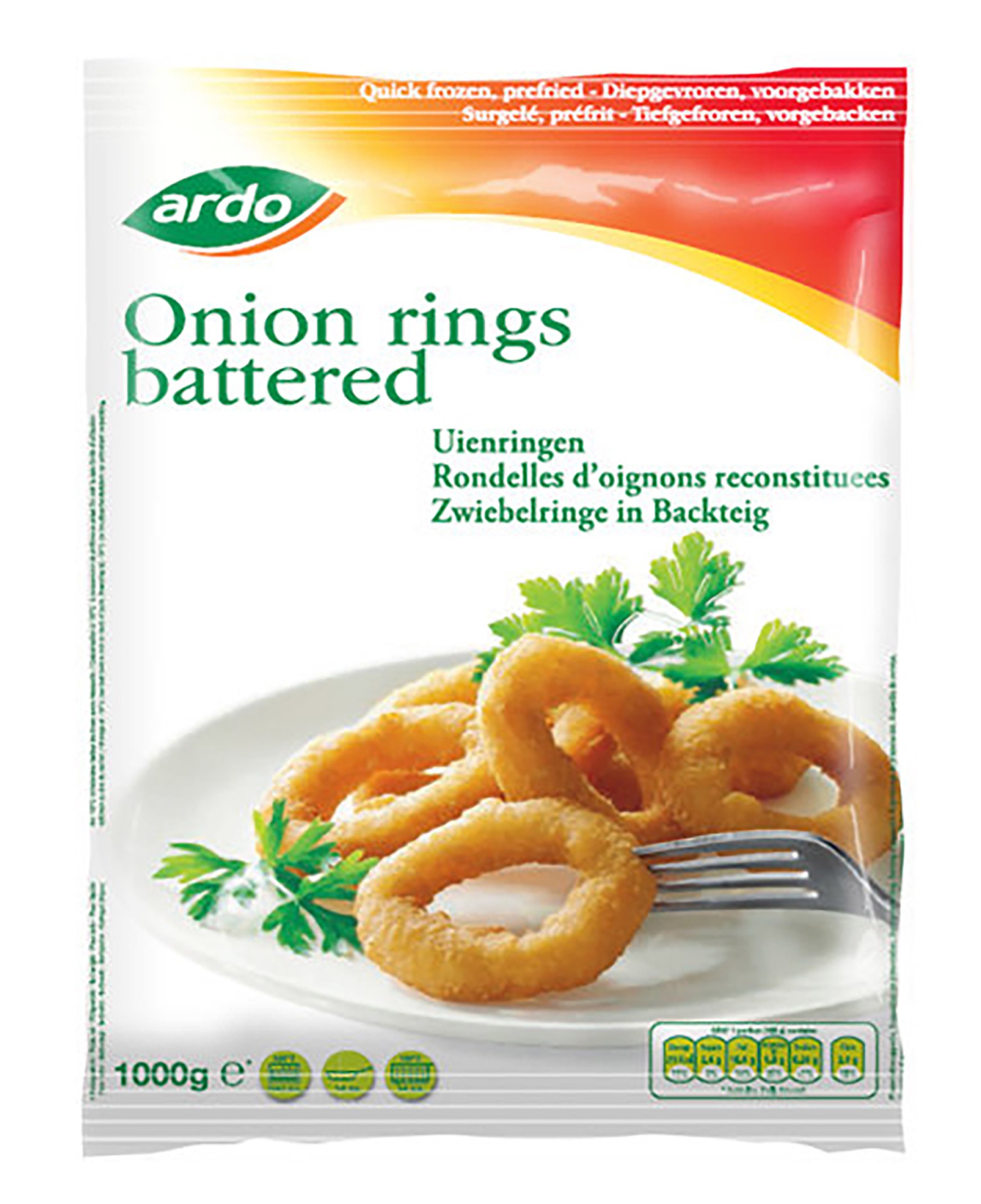 Cebola Panada Aros Congelada Ardo 6x1 kg Cebola Panada Aros Congelada Ardo 6x1 kg