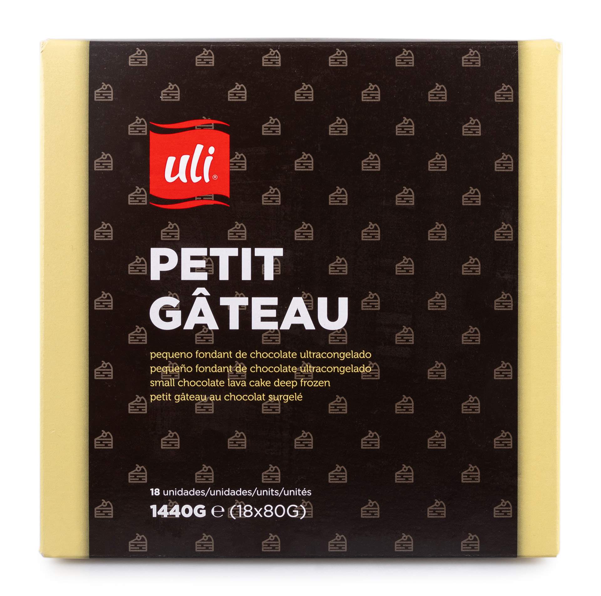 Petit Gateau Congelado Uli 18x80 g