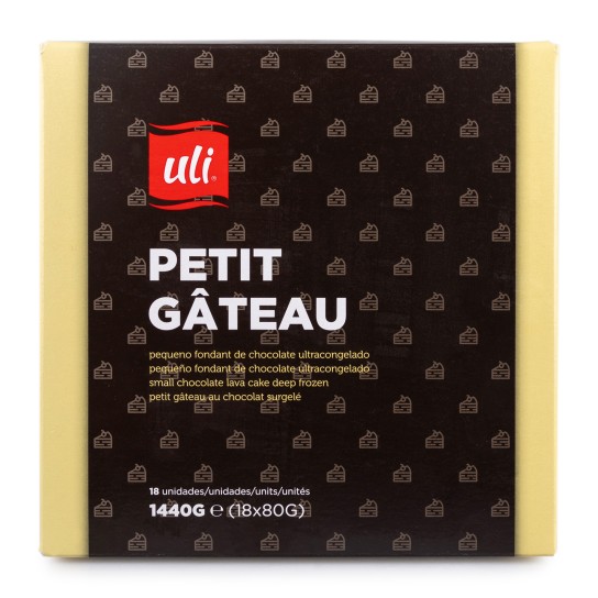 Petit Gateau Congelado Uli 18x80 g