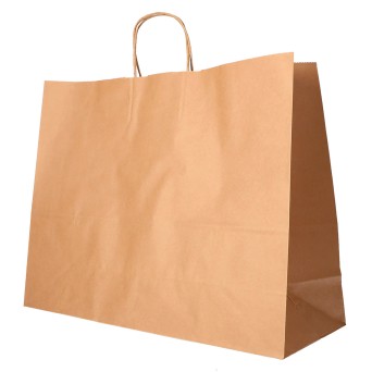 Saco Papel Kraft c/ Asa Castanho Emb. 25 Un