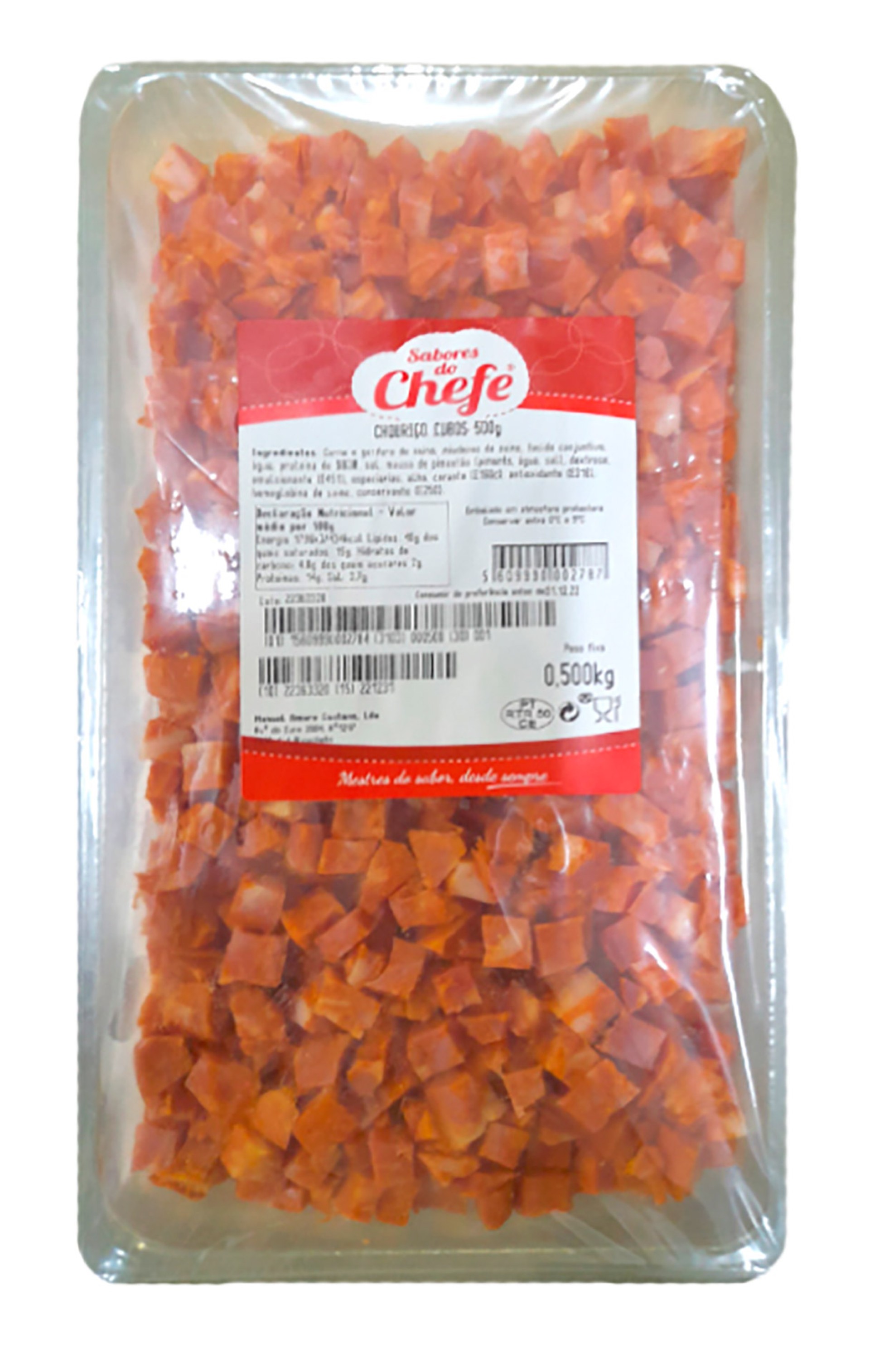 Chouri�o Cubos Sabores do Chefe 500 g