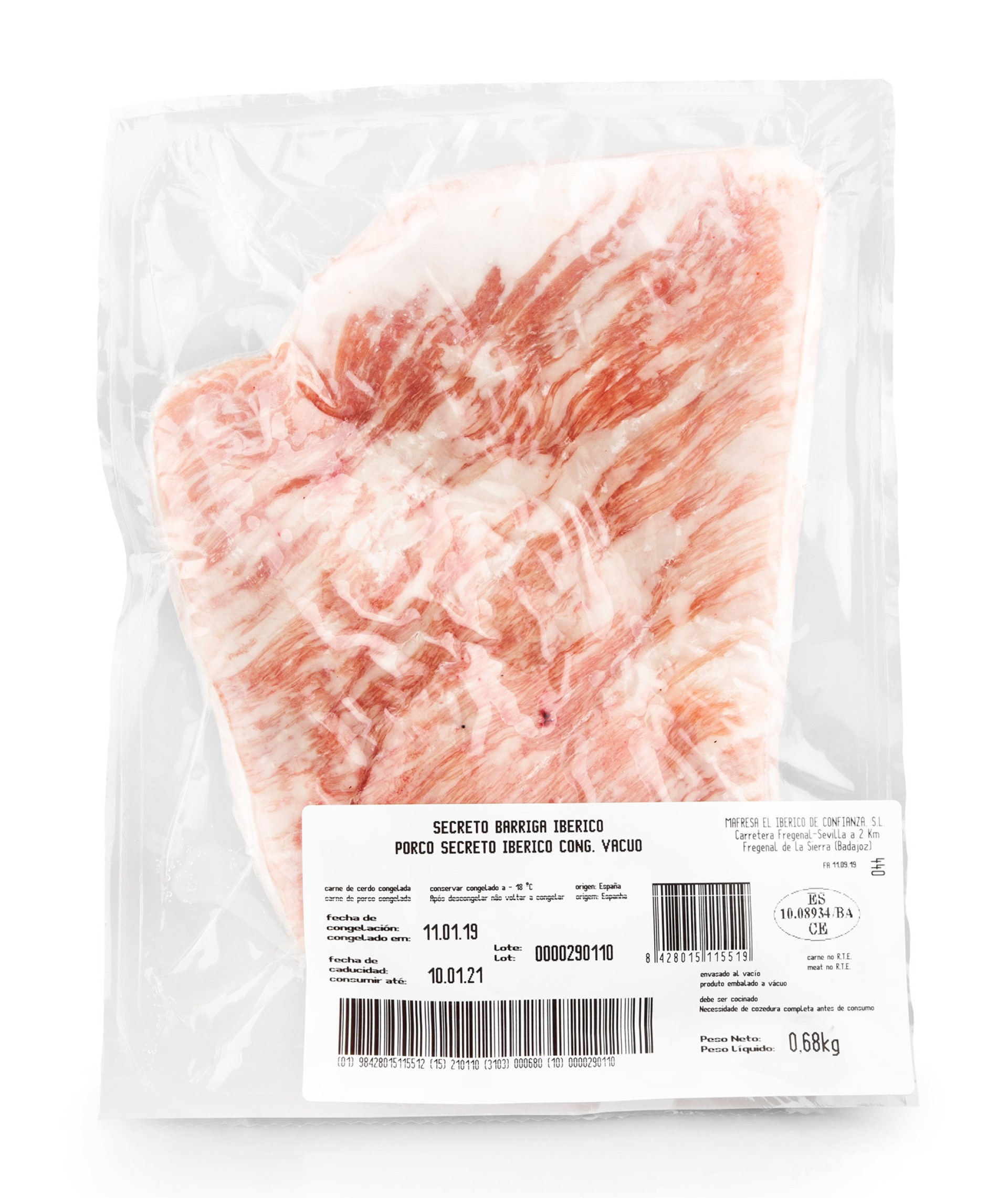 Porco Secreto Ib�rico Congelado Mafresa V�cuo