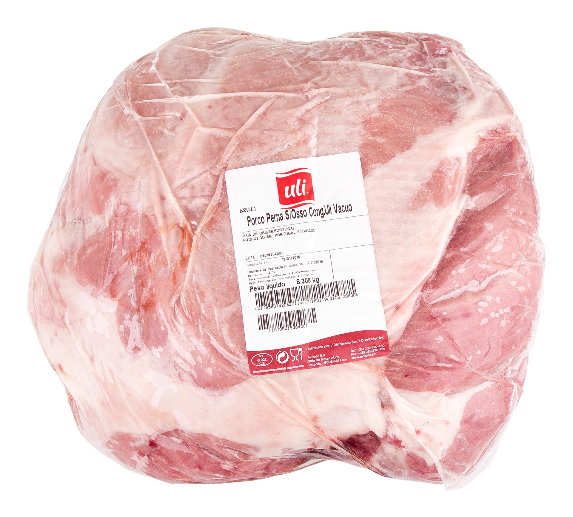 Porco Perna s/ Osso Congelada Uli Vácuo Porco Perna s/ Osso Congelada Uli Vácuo