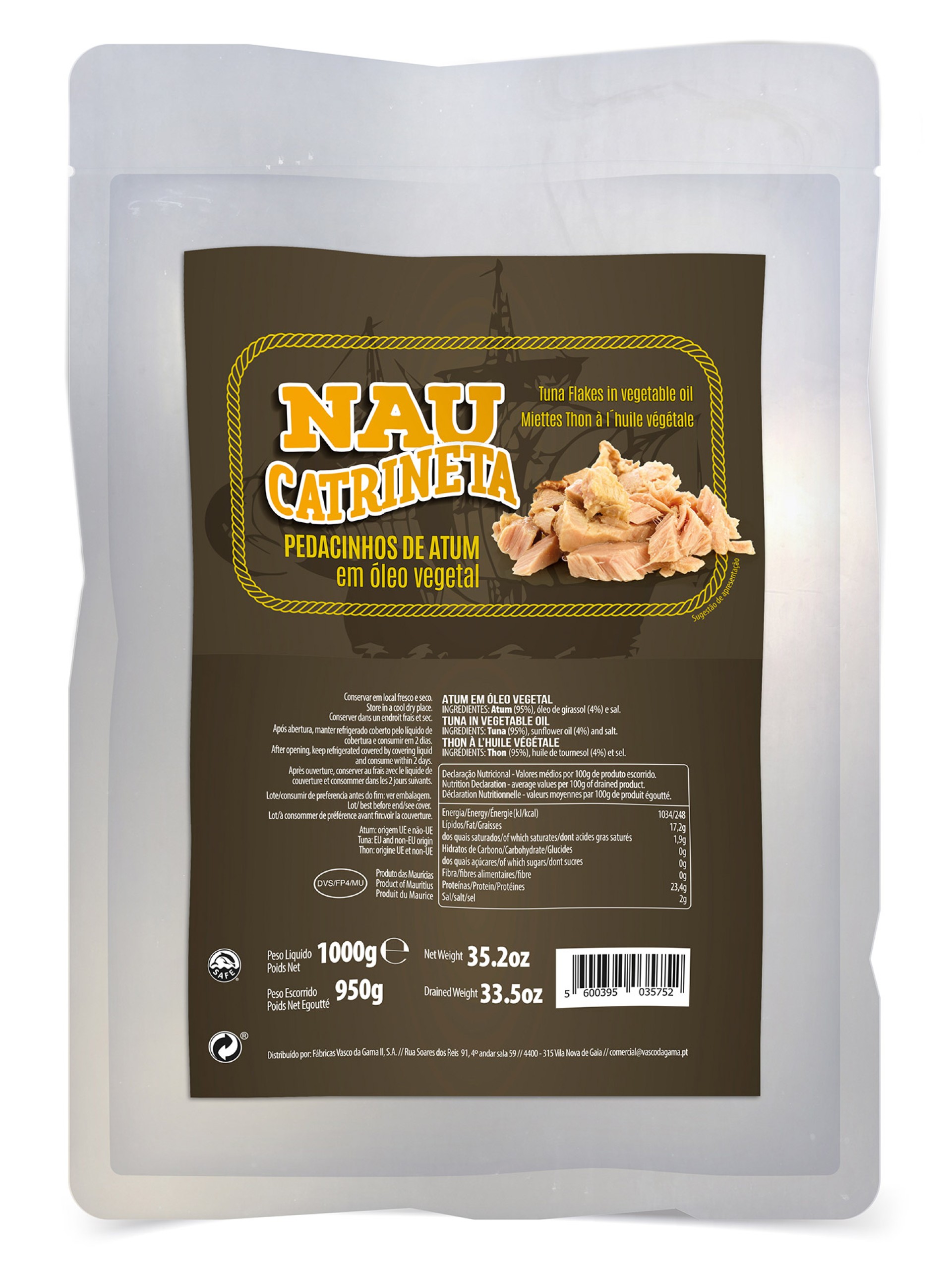 Atum �leo Nau Catrineta Bolsa 1 kg