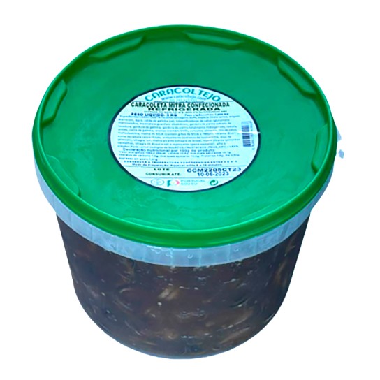 Caracoleta Pronta Refrigerada Balde 3 kg