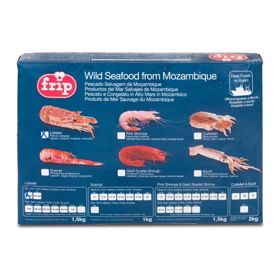 Lagosta Crua 300/500 Congelada Mo�ambique Cx 1,5 kg