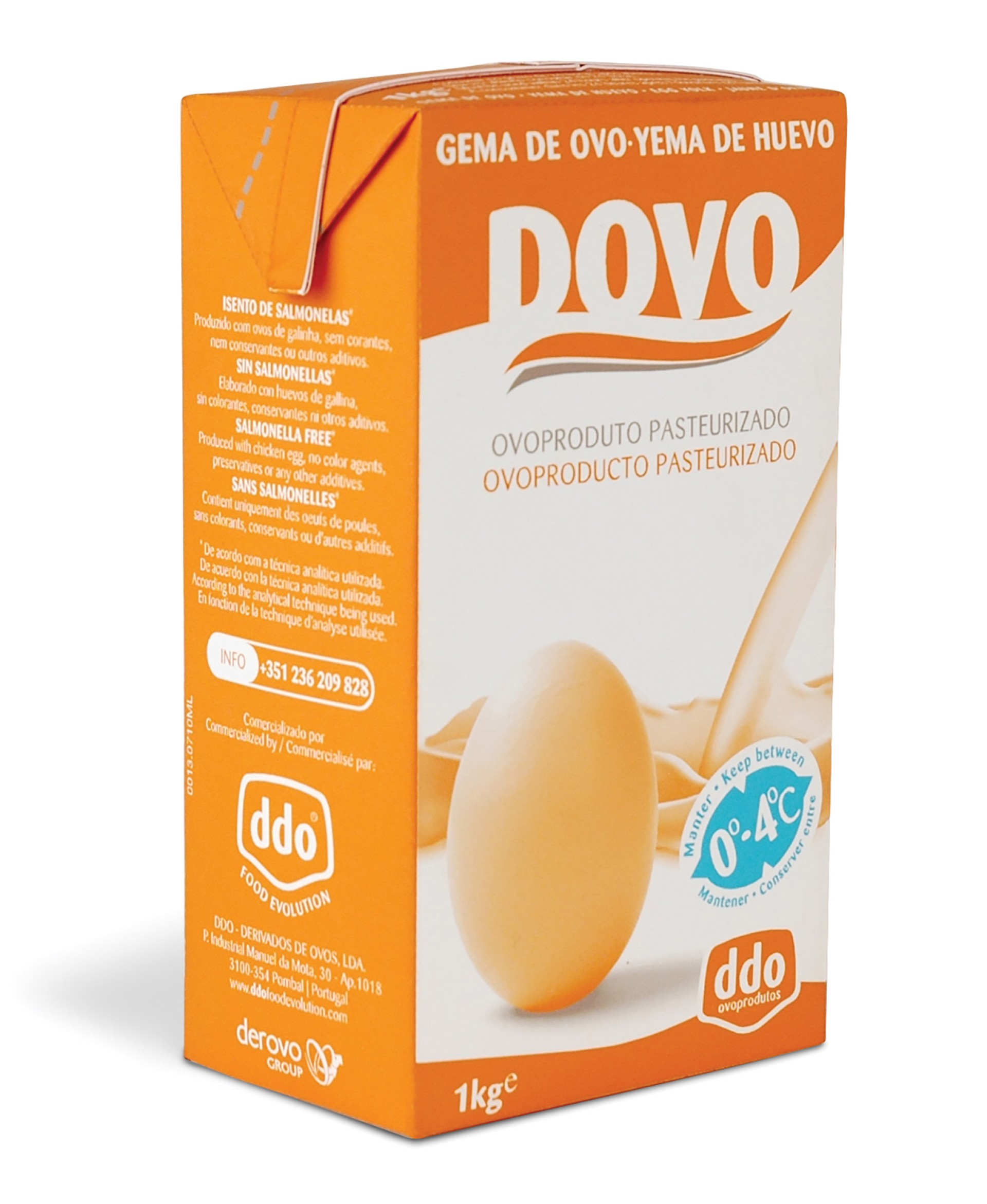 Ovo L�quido Pasteurizado Gema DOVO 10 kg