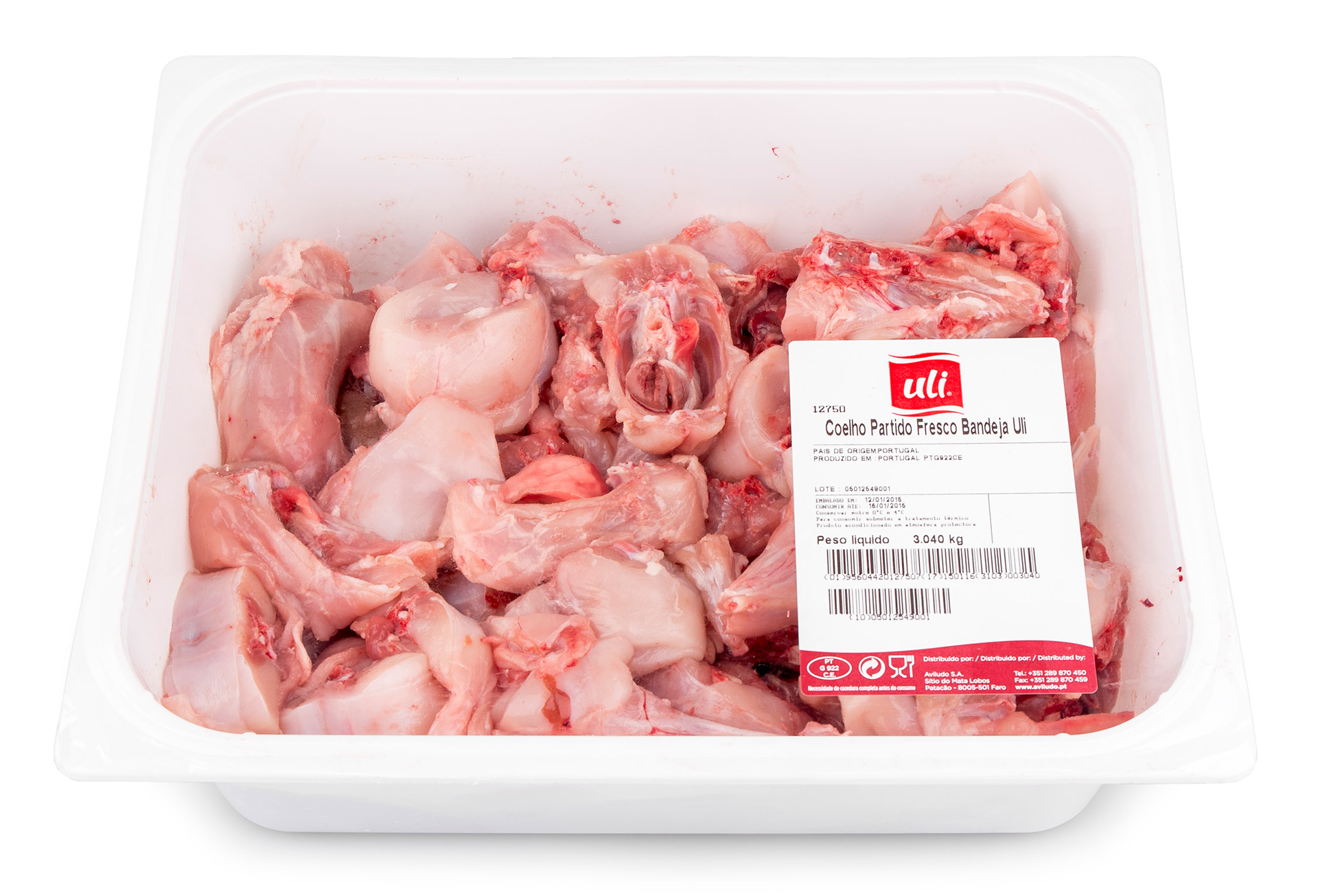 Coelho Partido Fresco Uli Bandeja Coelho Partido Fresco Uli Bandeja