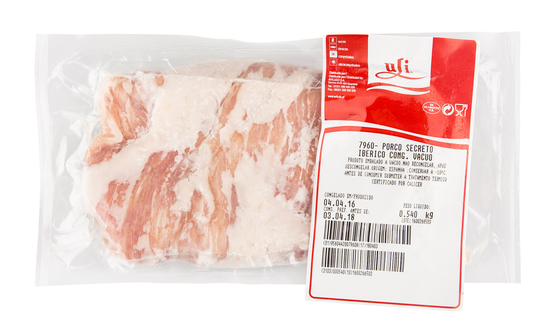 Porco Secreto Ib�rico Congelado Uli V�cuo