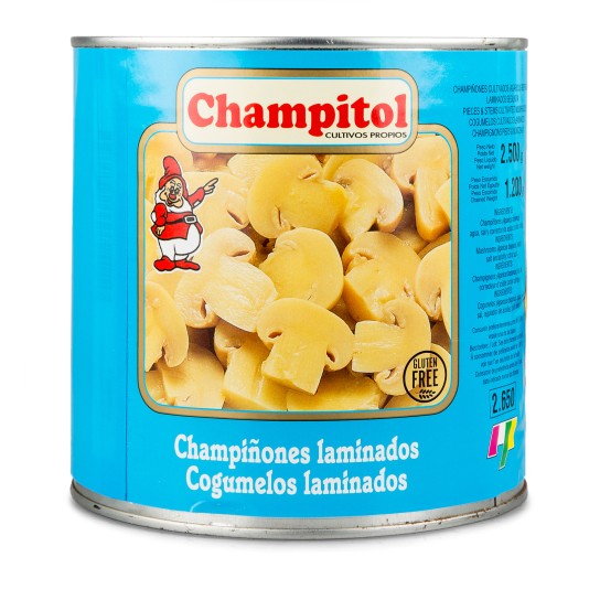 Cogumelos Cortados Champitol 6x2,5 kg