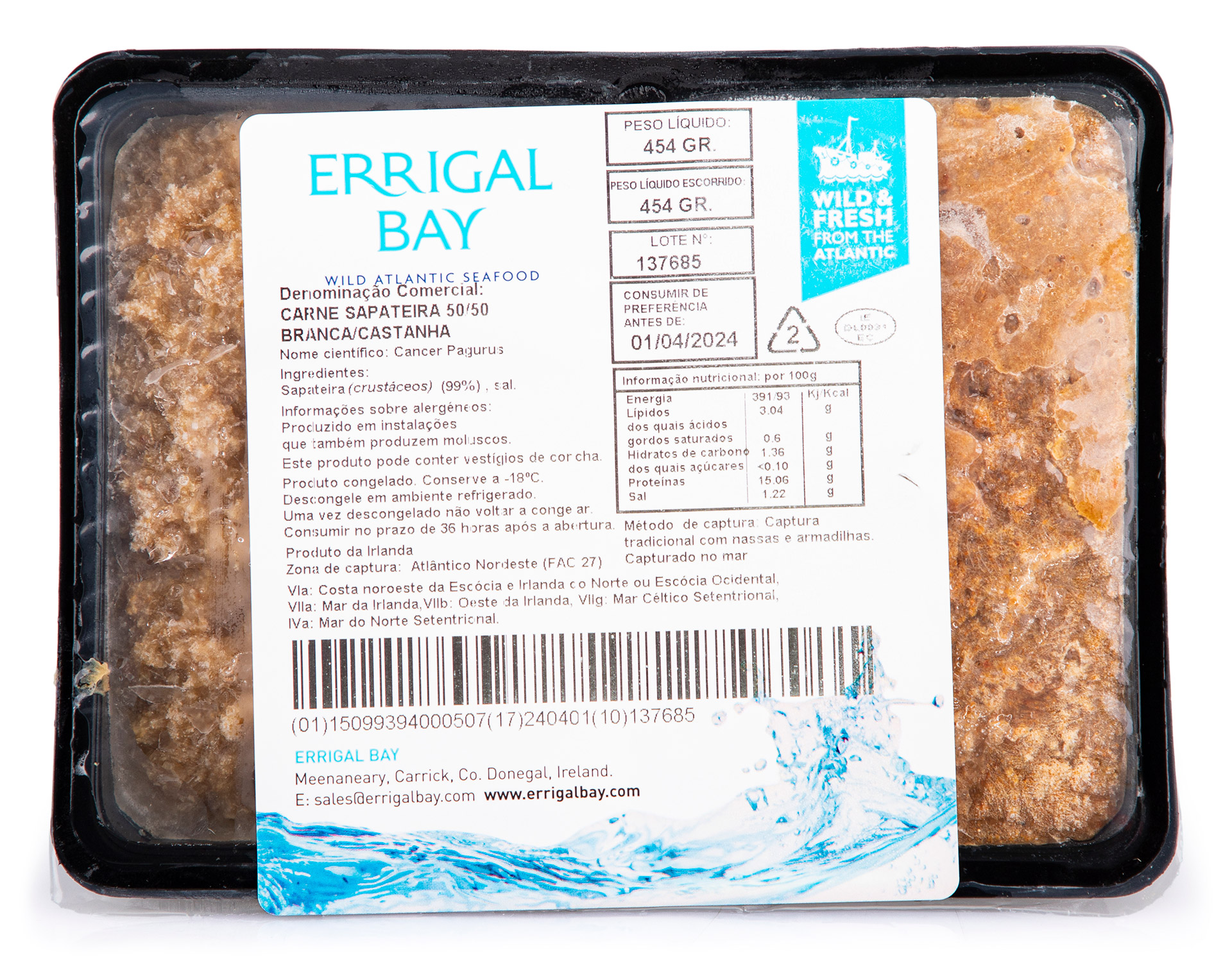 Carne Sapateira 50/50 Congelada Cuvete 454 g Carne Sapateira 50/50 Congelada Cuvete 454 g