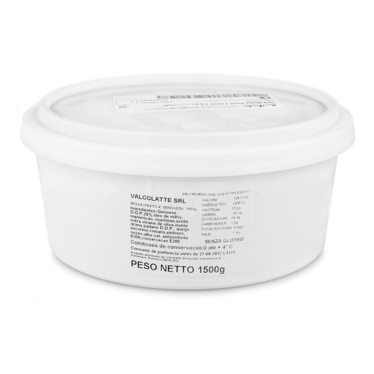 Molho Pesto Fresco Valcollate 1,5 kg Molho Pesto Fresco Valcollate 1,5 kg