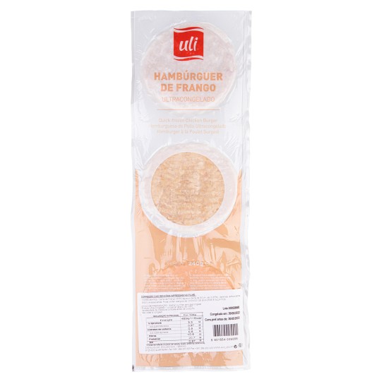 Hambrguer Frango Congelado Uli 14x(3x80 g)