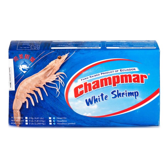 Camar�o Vannamei 40/60 Congelado Equador Cx 2 kg