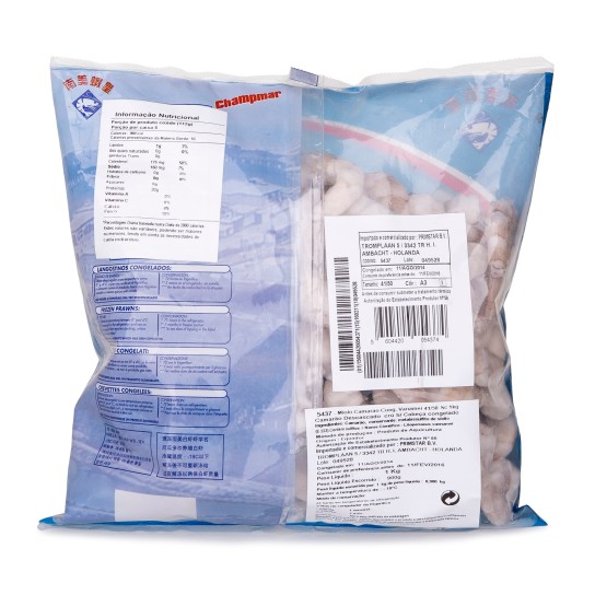Miolo Camarão Vannamei 41/50 Congelado Saco 900 g Miolo Camarão Vannamei 41/50 Congelado Saco 900 g