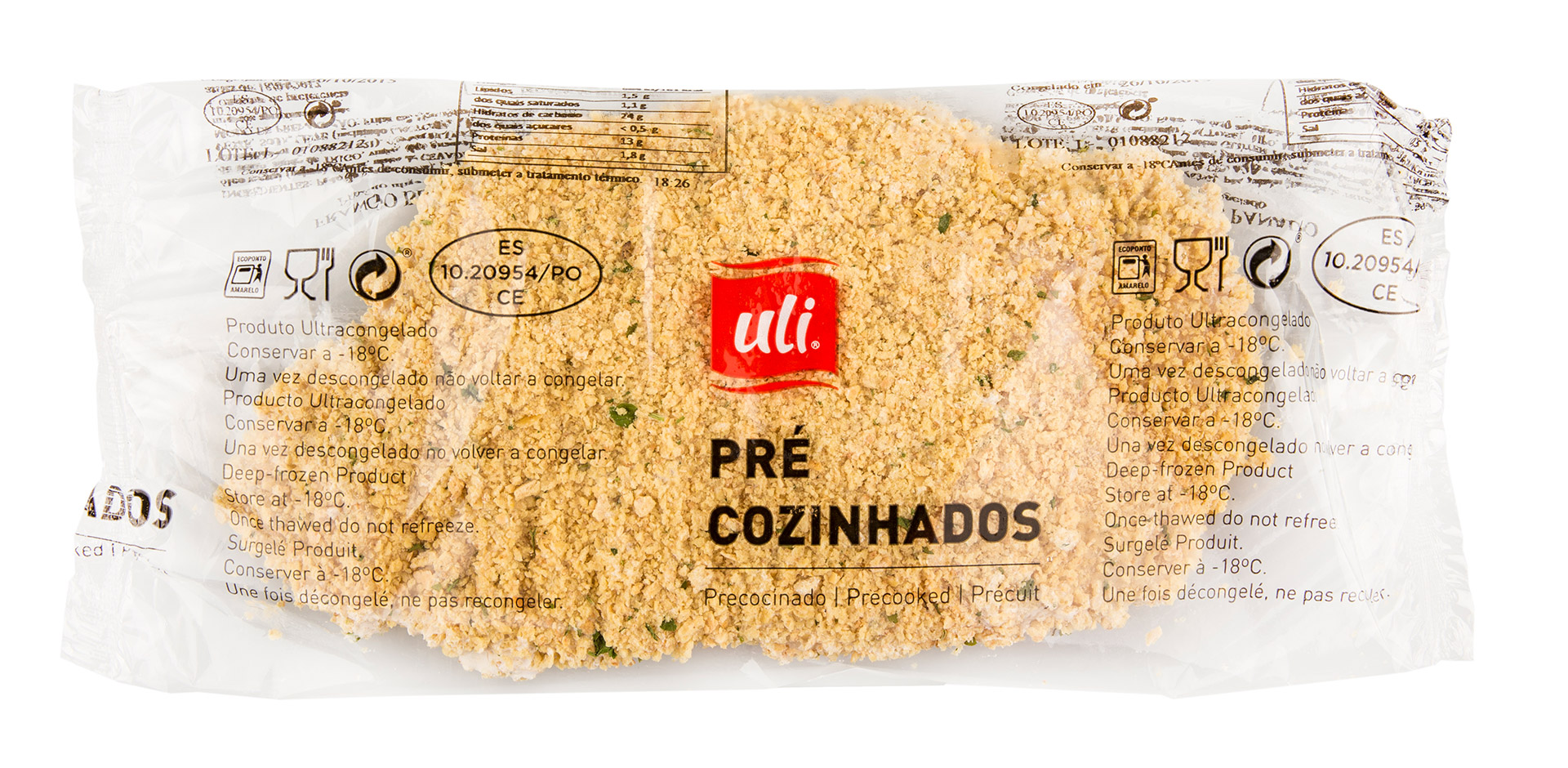 Frango Bife Panado Higienizado Congelado Uli Cx 4 kg Frango Bife Panado Higienizado Congelado Uli Cx 4 kg