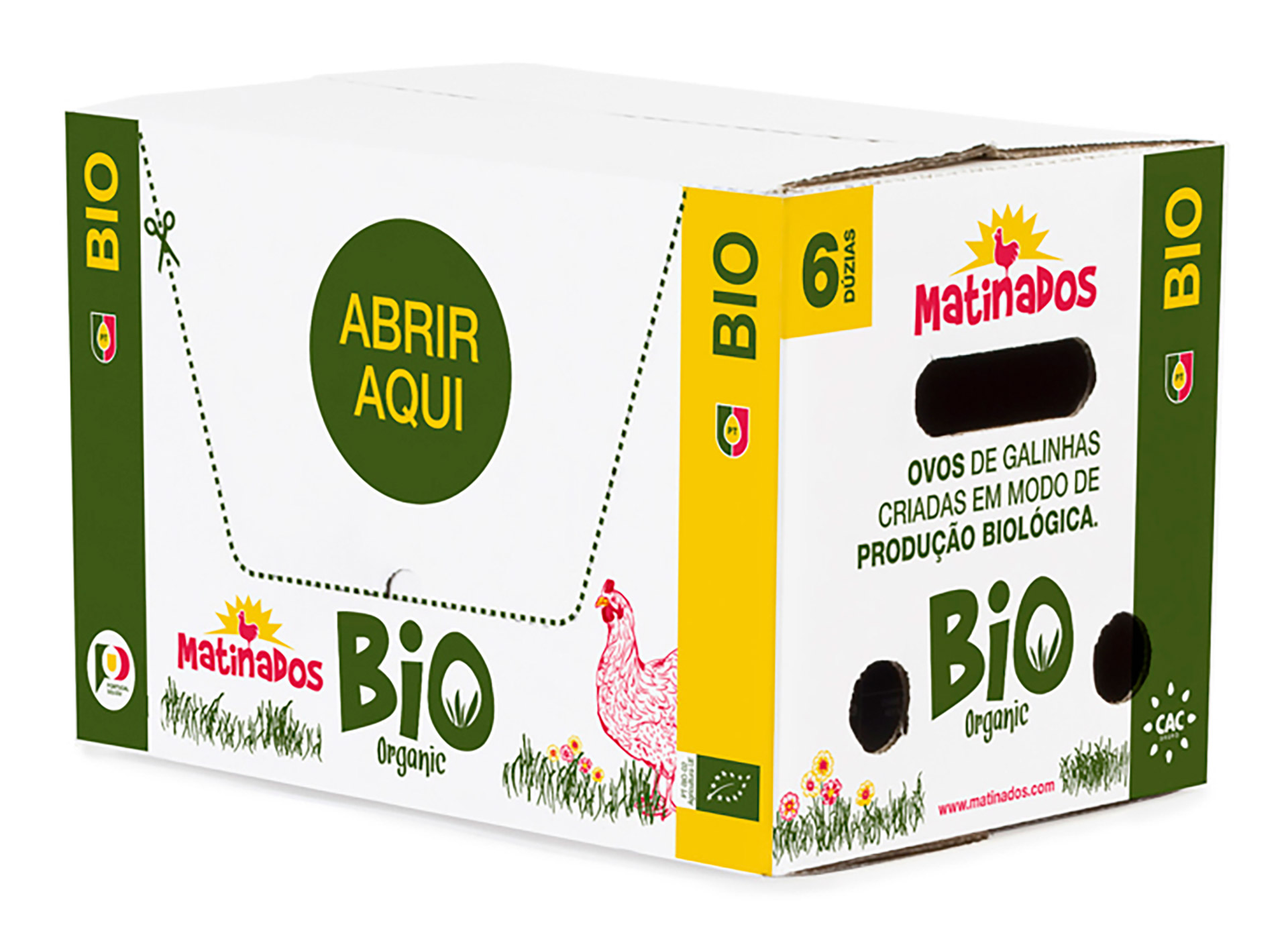 Ovo Embalado Biológico Matinados 12x6 Un Ovo Embalado Biológico Matinados 12x6 Un