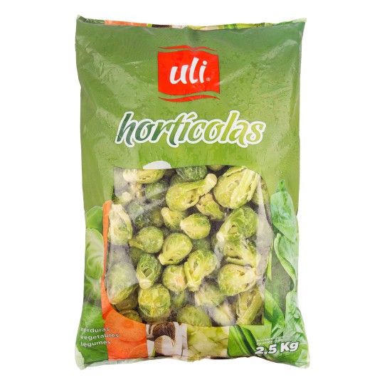 Couve Bruxelas 30/35 Congelada Uli 4x2,5 kg