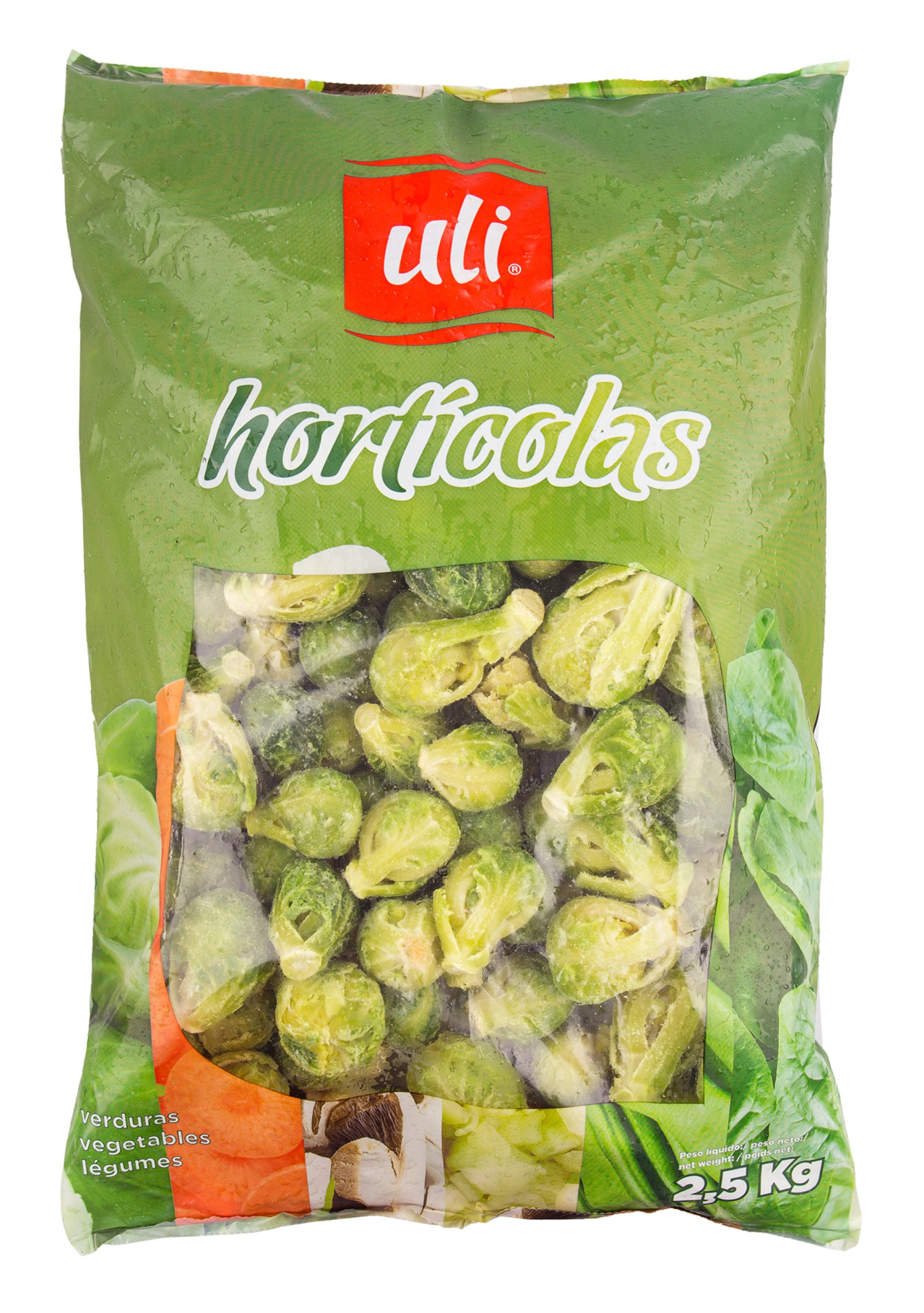 Couve Bruxelas 30/35 Congelada Uli 4x2,5 kg Couve Bruxelas 30/35 Congelada Uli 4x2,5 kg