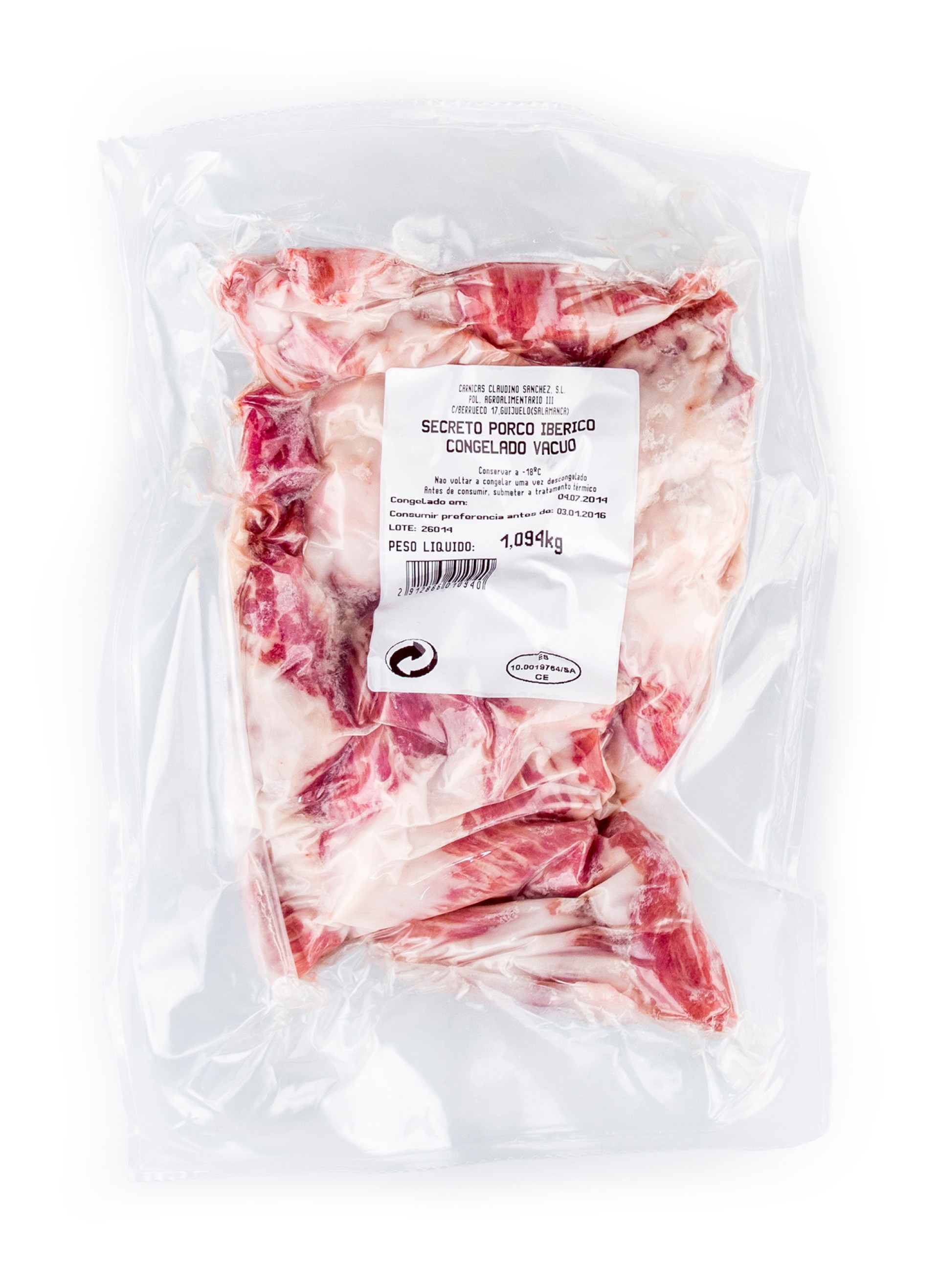 Porco Secreto Congelado Segundin Vácuo Porco Secreto Congelado Segundin Vácuo