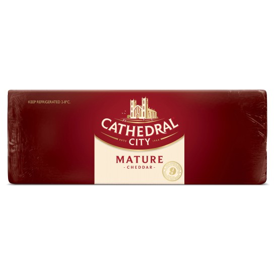 Queijo Cheddar Mature White Cathedral City Barra