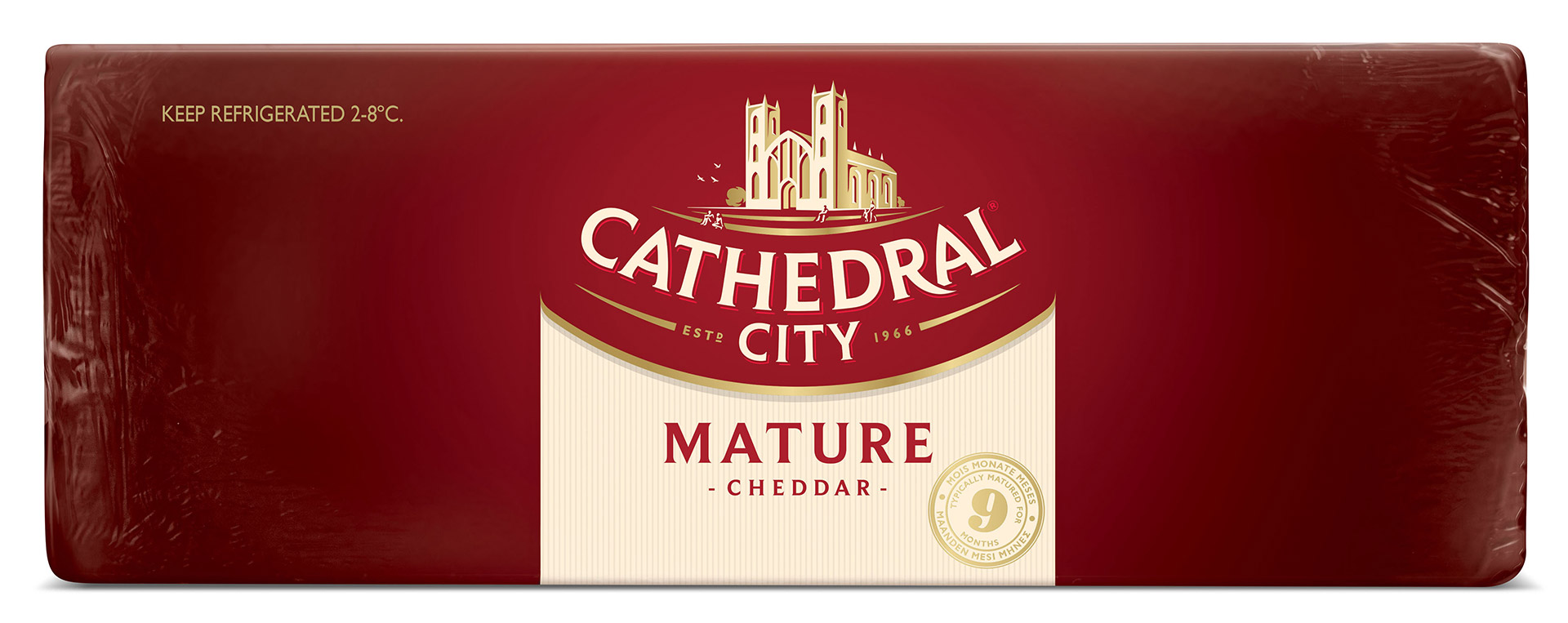 Queijo Cheddar Mature White Cathedral City Barra