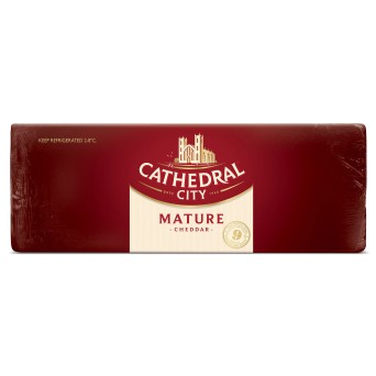 Queijo Cheddar Mature White Cathedral City Barra