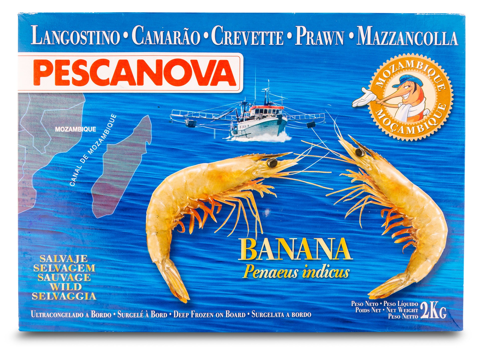 Camar�o 30/40 Congelado Mo�ambique Cx 2 kg