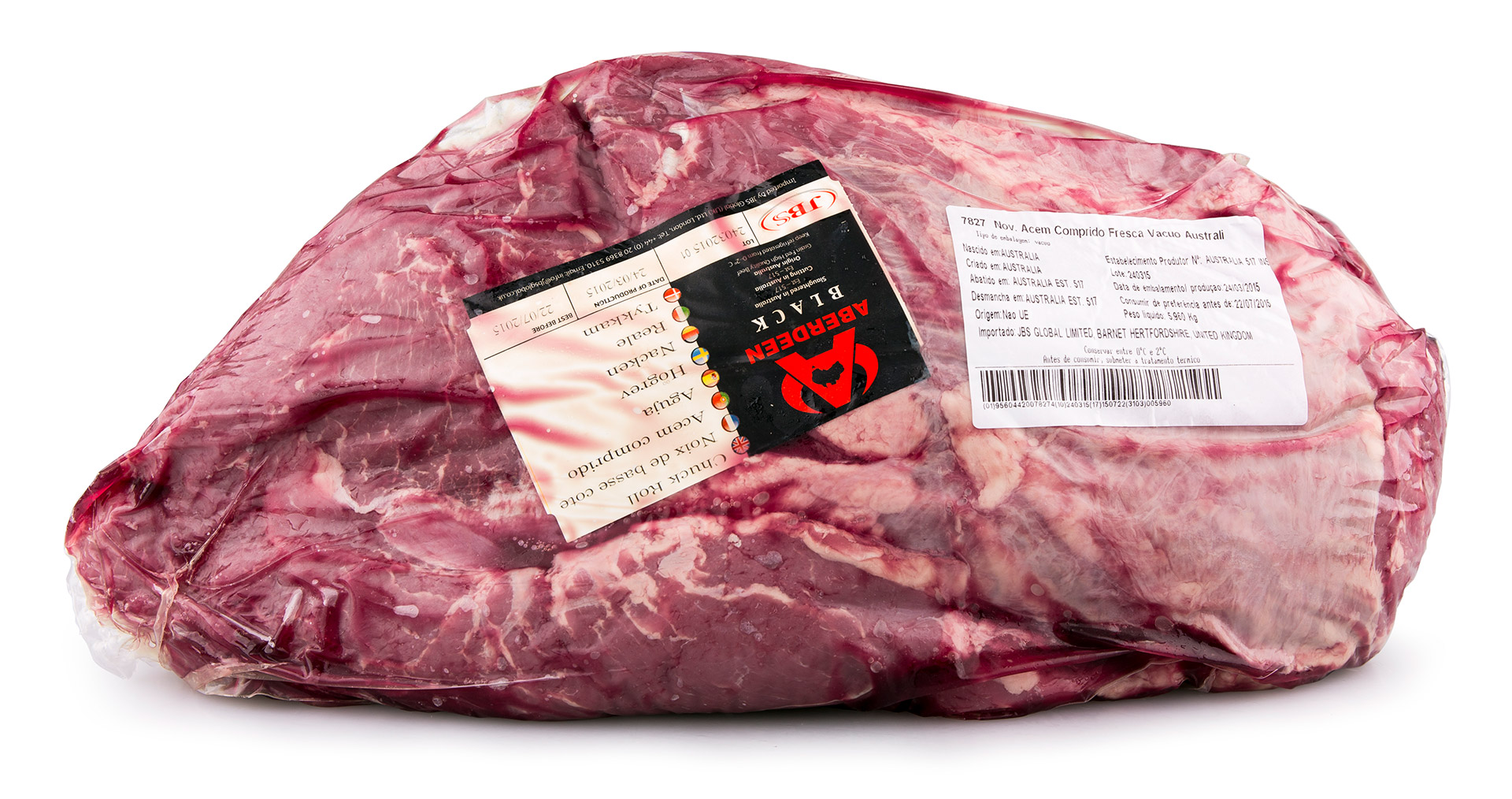 Novilho Ac�m Comprido Fresco Austr�lia V�cuo