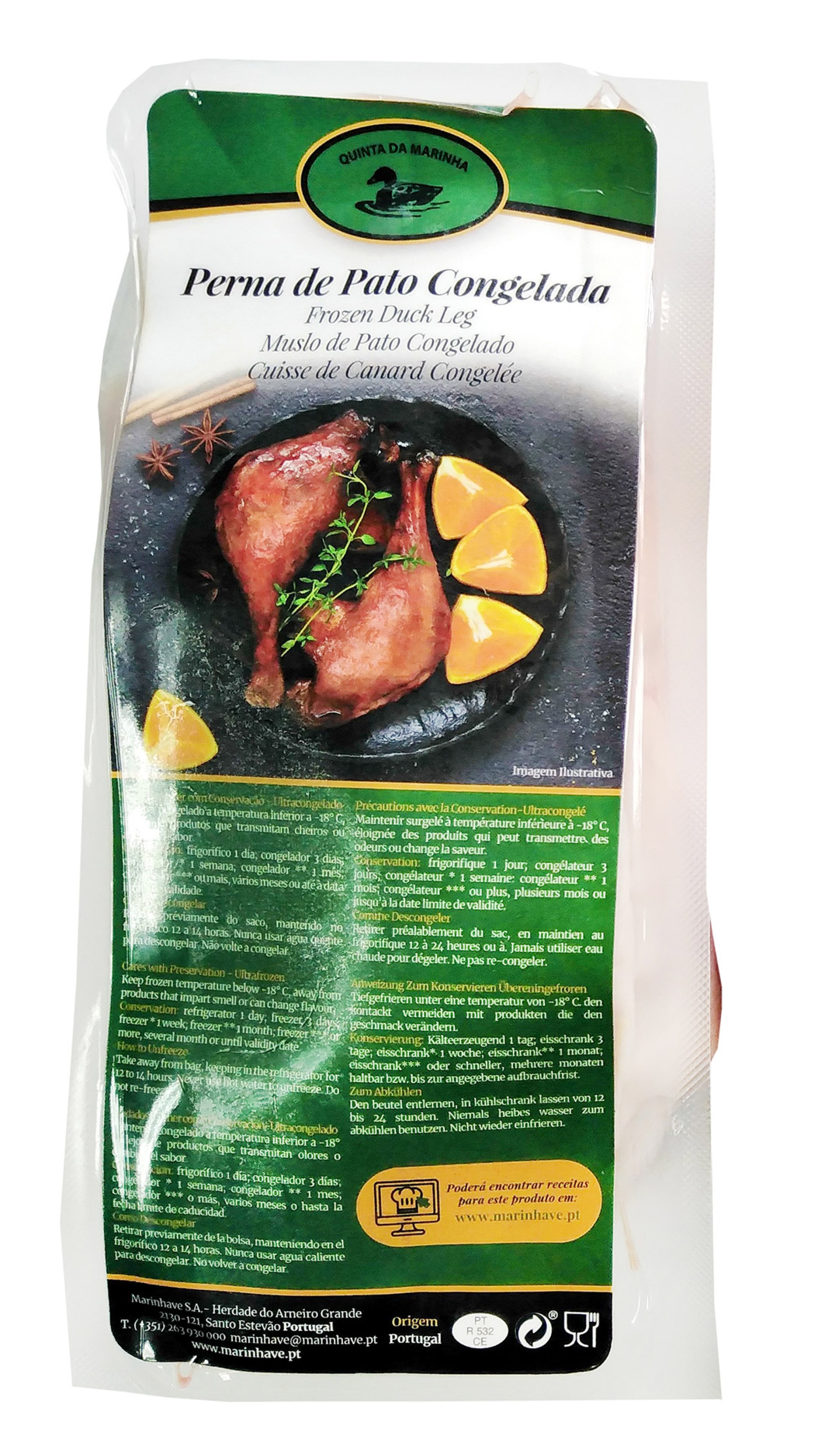 Pato Perna Congelada Quinta da Marinha Cx 5 kg