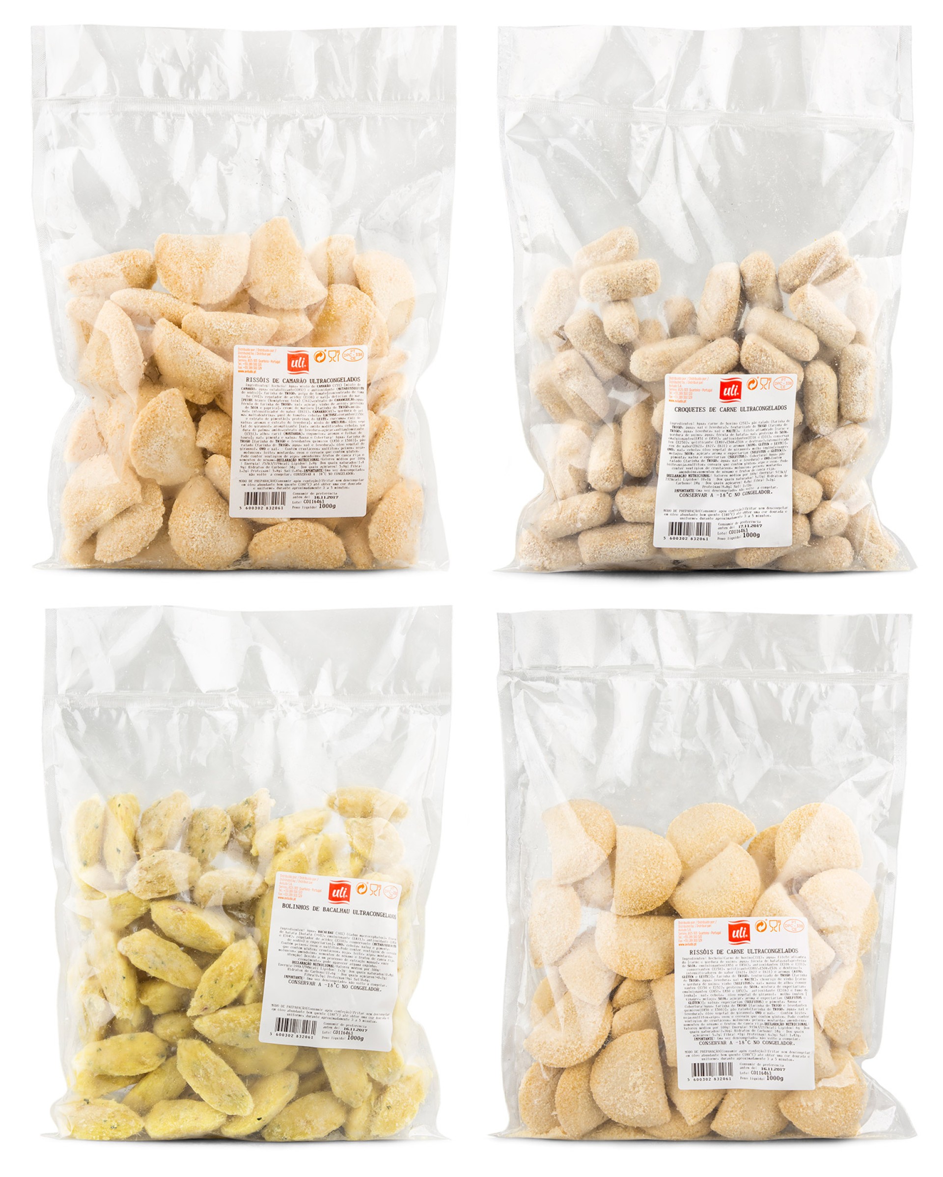 Mix Miniaturas Uli Congeladas 4x1 kg Mix Miniaturas Uli Congeladas 4x1 kg