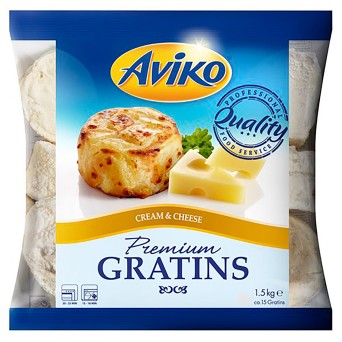 Batata Gratinada c/ Natas Congelada Aviko 6x1,5 kg