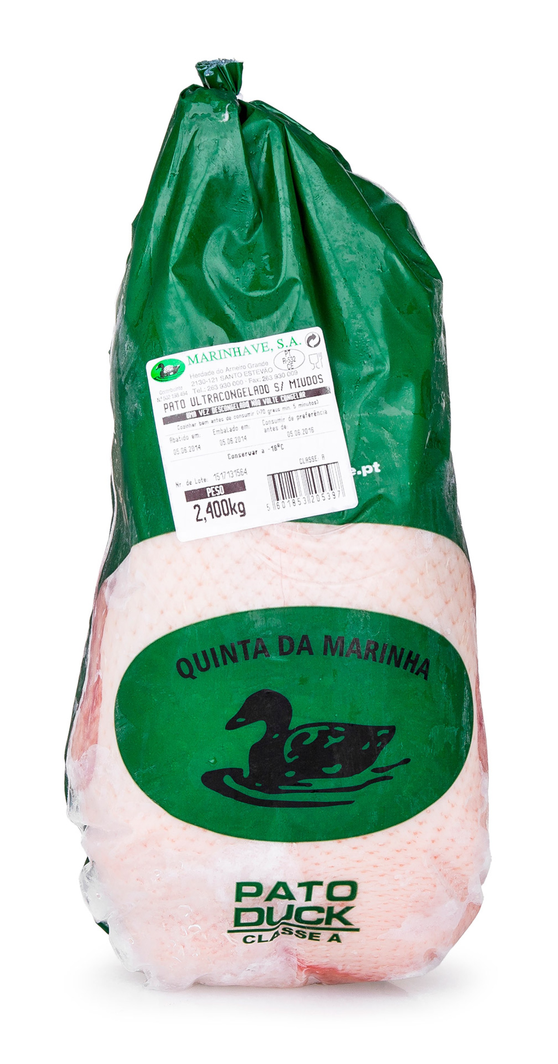 Pato s/ Miúdos Congelado Quinta da Marinha 6x2,4 kg Pato s/ Miúdos Congelado Quinta da Marinha 6x2,4 kg
