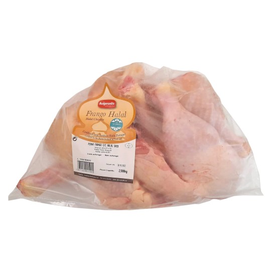 Frango Perna c/ Costas Halal Fresca Saco +/- 2,5 kg