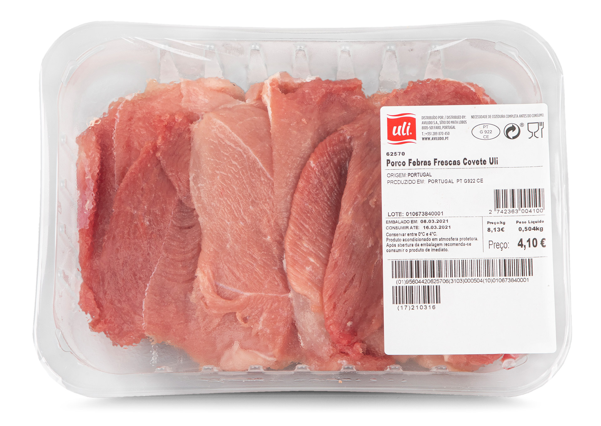 Porco Febras Frescas Uli Cuvete