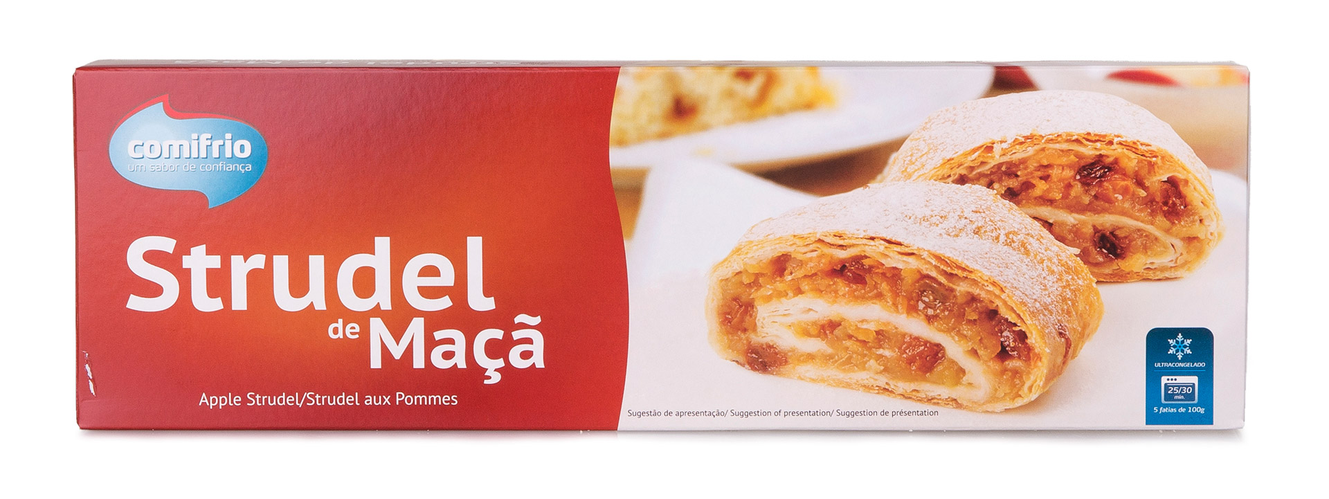 Strudel Ma�� Congelado Comifrio 4x500 g