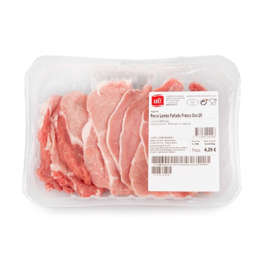 Porco Lombo Fatiado Fresco Uli Cuvete