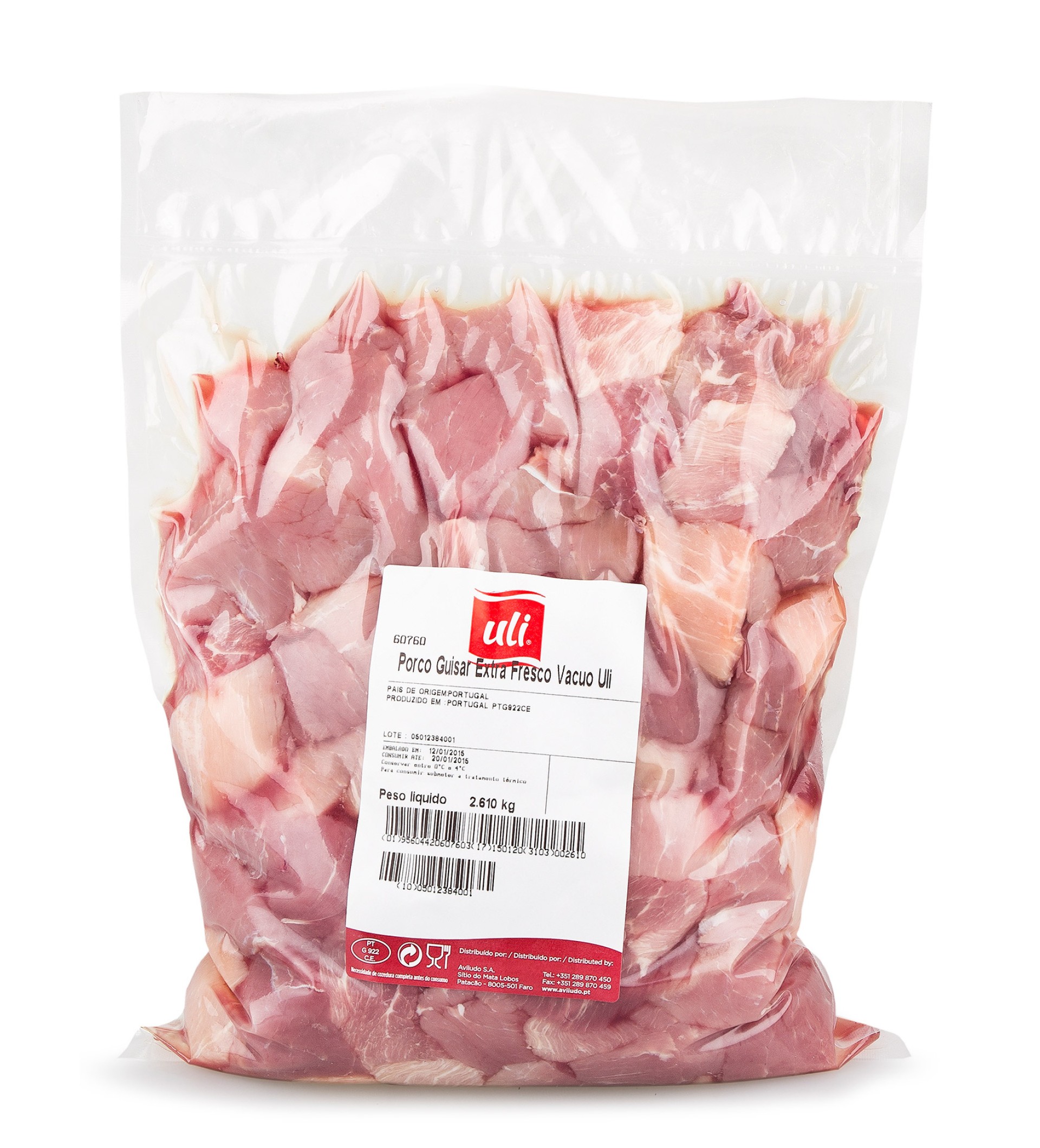 Porco Guisar Extra Fresco Uli Vácuo Porco Guisar Extra Fresco Uli Vácuo