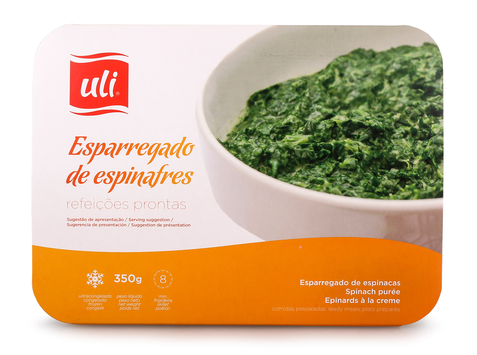 Esparregado Espinafres Congelado Uli 6x350 g Esparregado Espinafres Congelado Uli 6x350 g