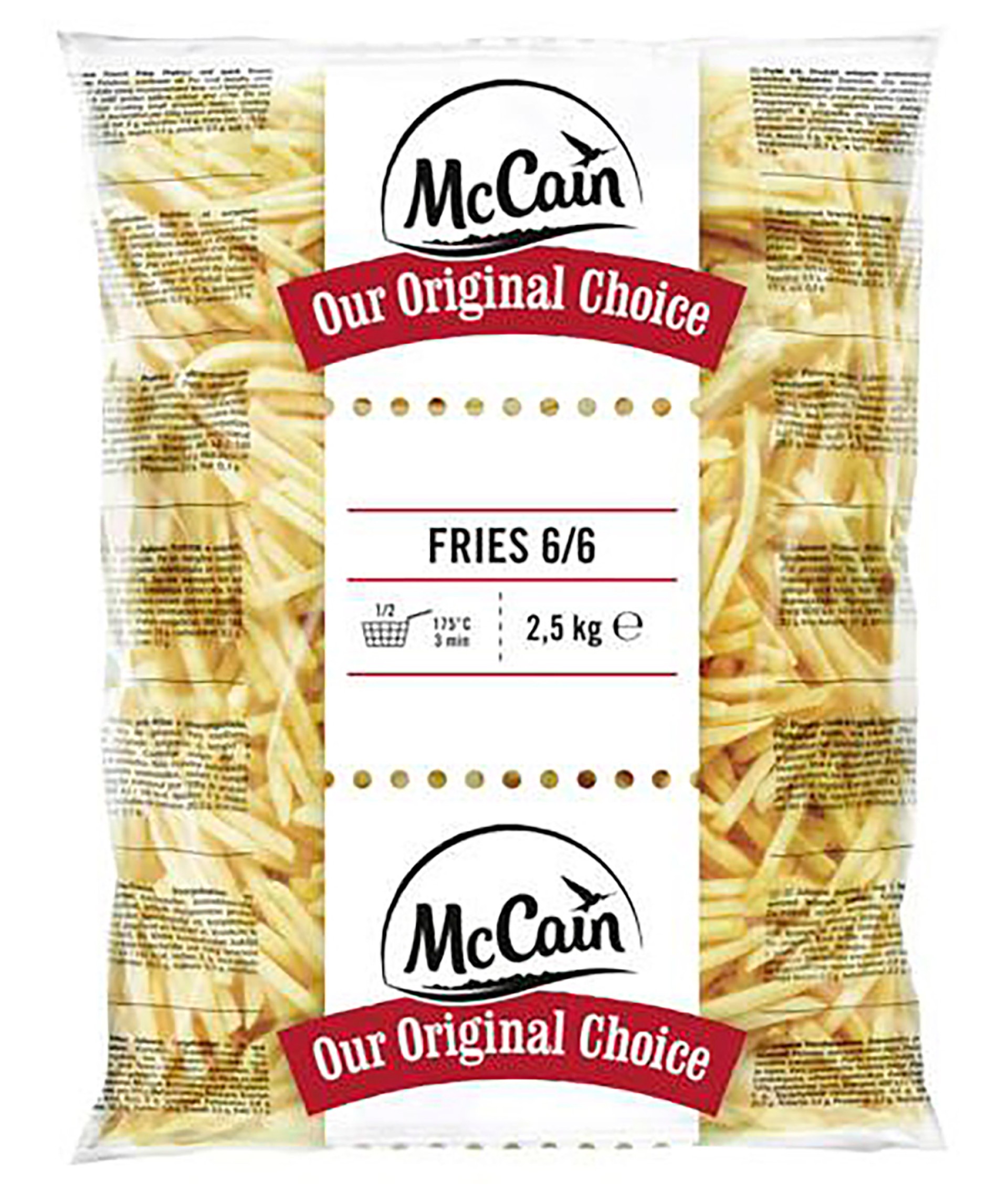 Batata Original 6/6 Congelada McCain 5x2,5 kg Batata Original 6/6 Congelada McCain 5x2,5 kg