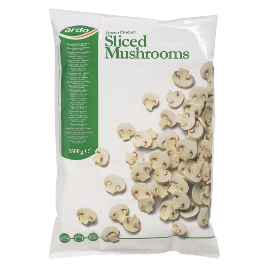 Cogumelos Fatias Hotel Congelados Ardo 4x2,5 kg