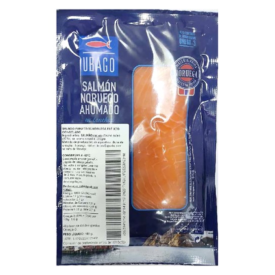 Salmao Fumado Fatiado Congelado Noruega 10x100 g