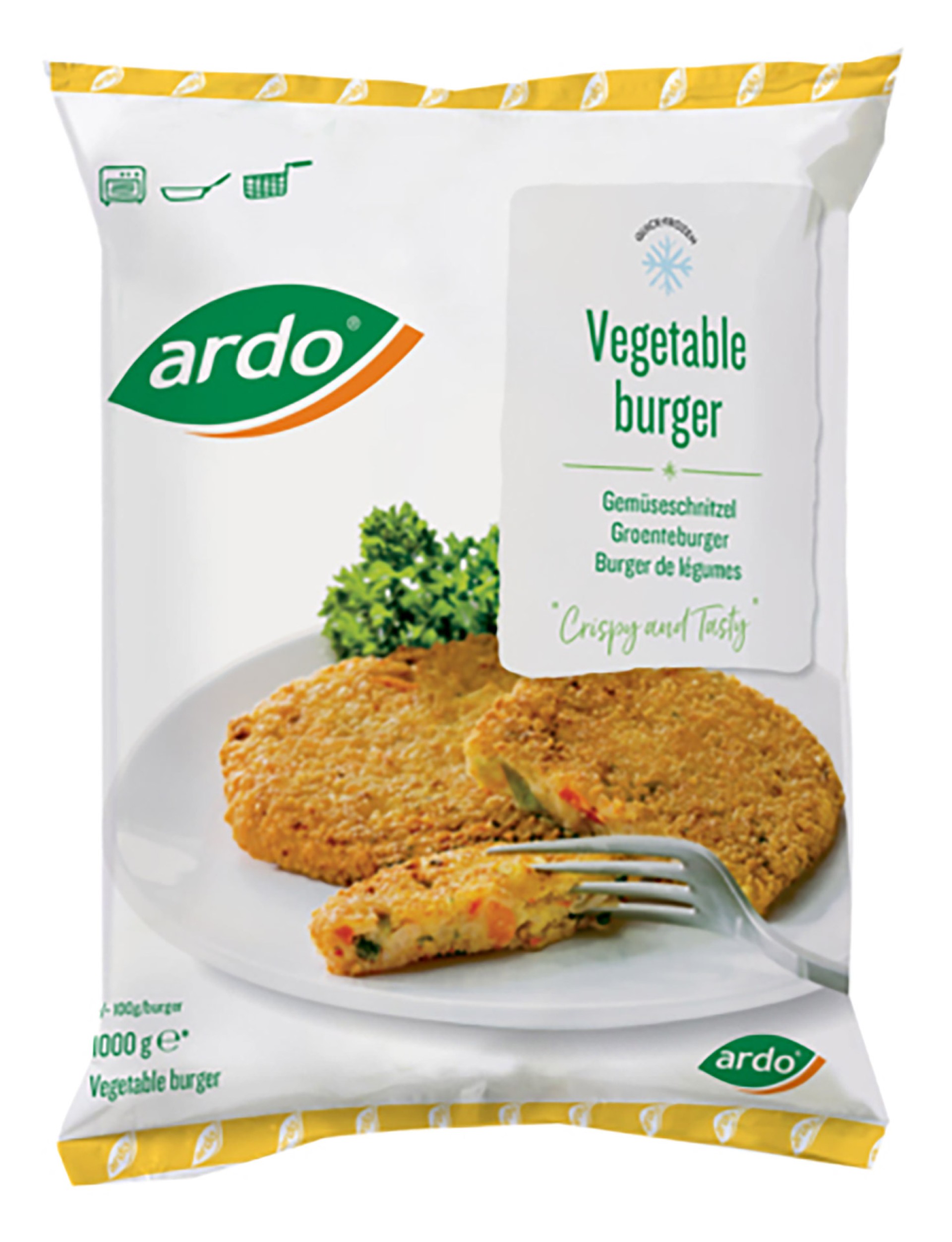 Hamb�rguer Vegetal Congelado Ardo 10x1 kg