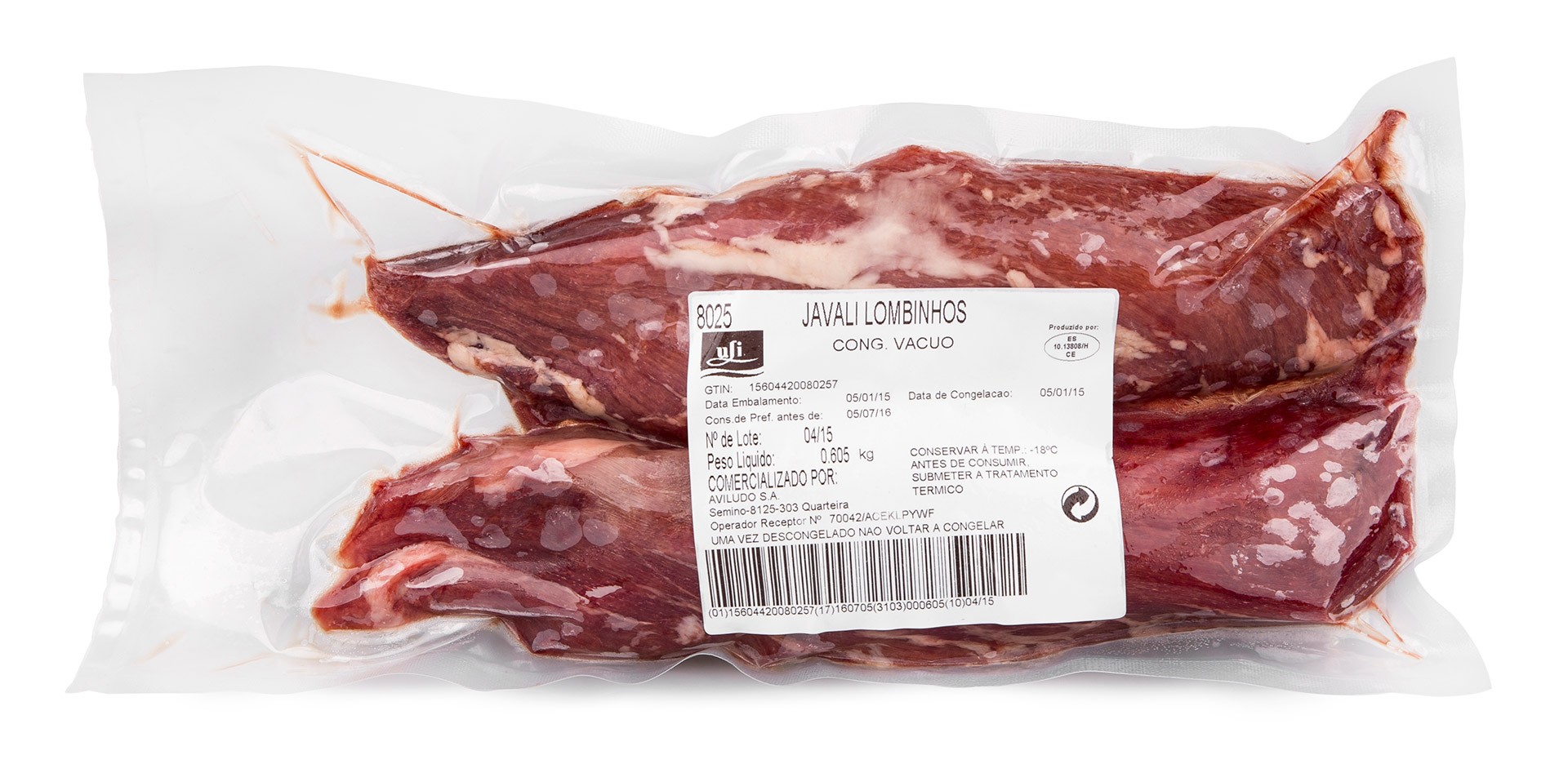 Javali Lombinhos Congelados V�cuo