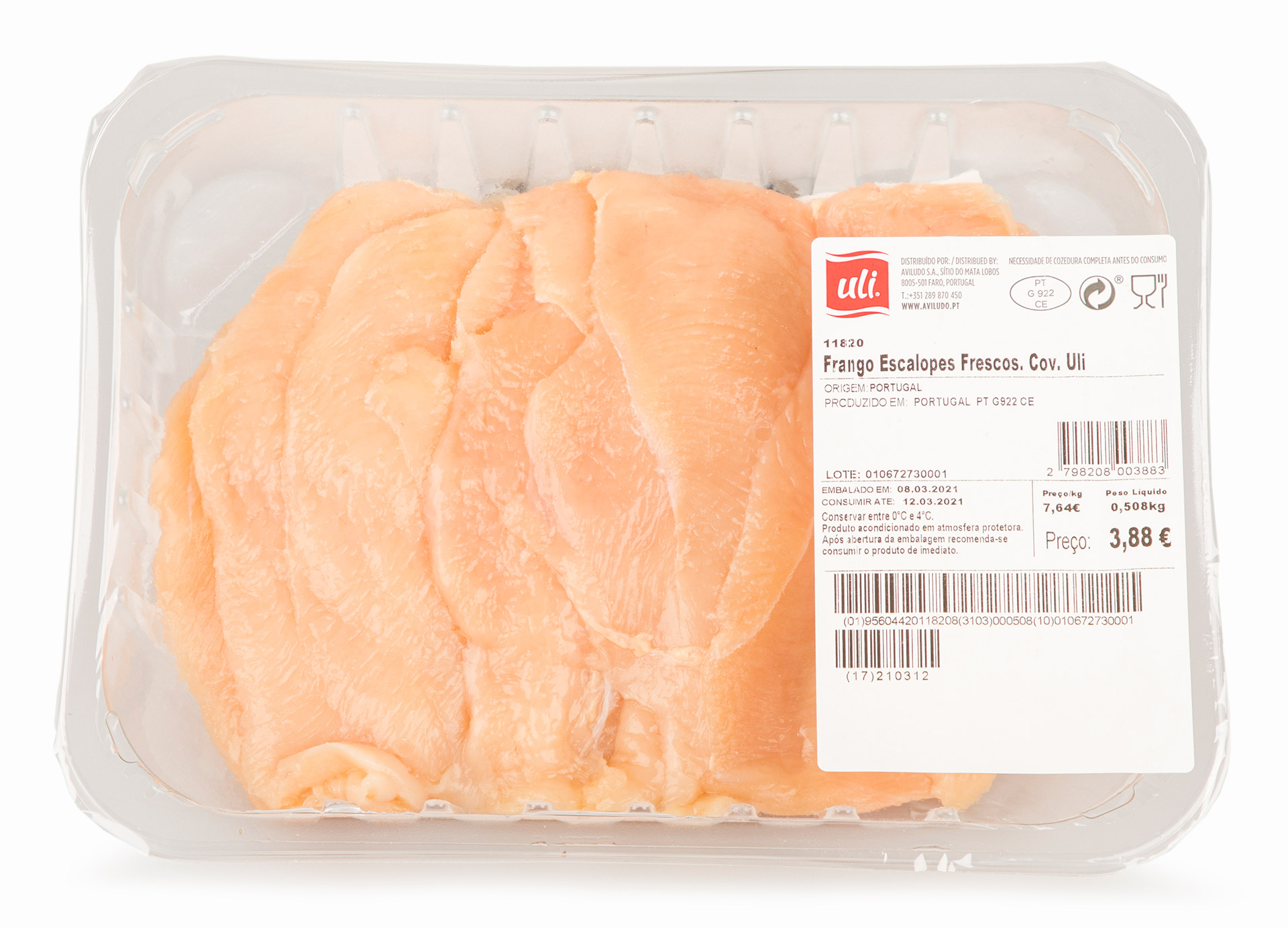 Frango Escalope Fresco Uli Cuvete