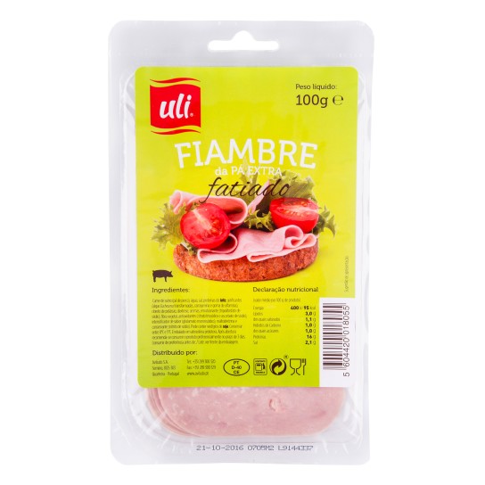 Fiambre P Fatiado Uli 5x100 g