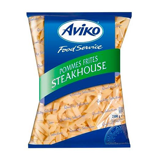 Batata Pom Steakhouse Congelada Aviko 5x2,5 kg