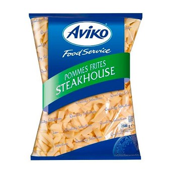 Batata Pom Steakhouse Congelada Aviko 5x2,5 kg