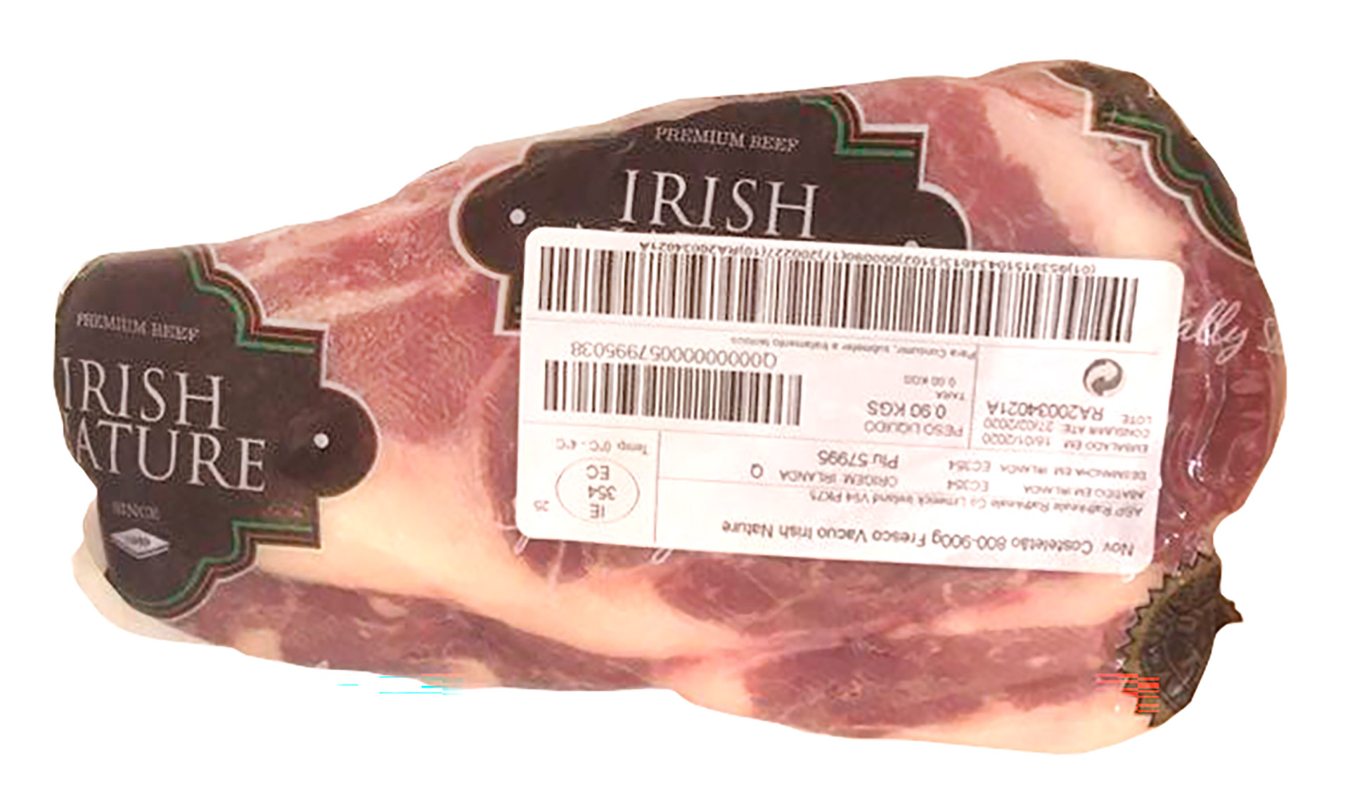 Novilho Costeletão Fresco Irlanda Vácuo Novilho Costeletão Fresco Irlanda Vácuo