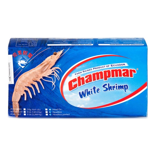 Camar�o Vannamei 30/40 Congelado Equador Cx 2 kg